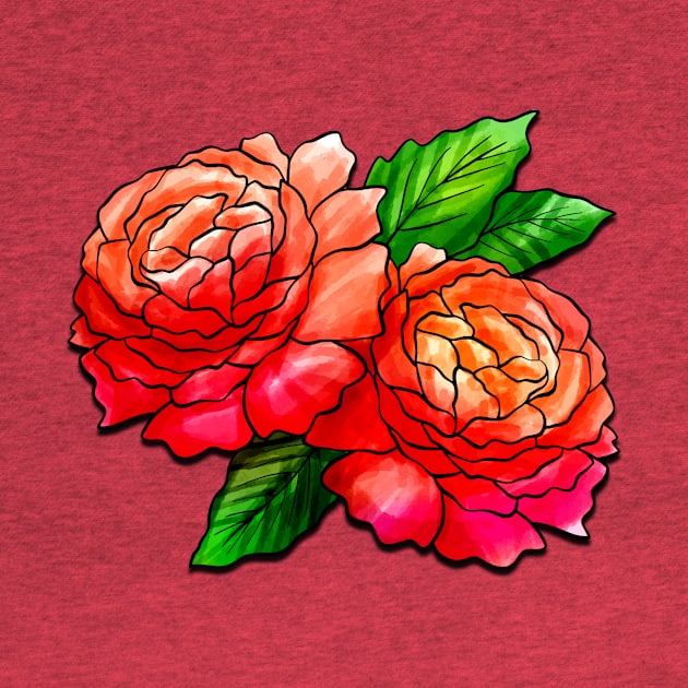 Beautiful Red Roses by AlondraHanley